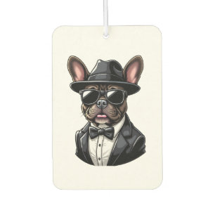 Frenchie The Gangster Car Air Freshener