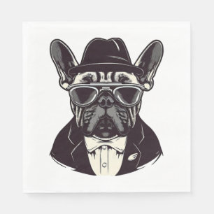 Frenchie The Gangster Napkin
