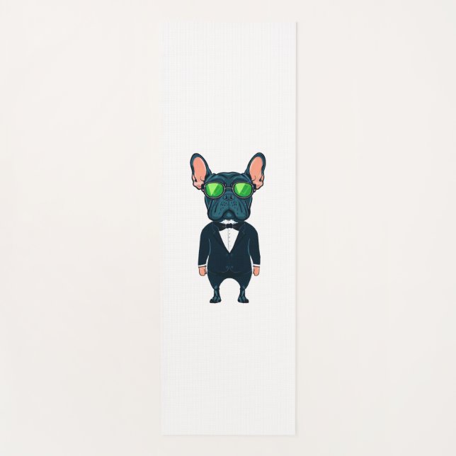 Frenchie The Gangster  Yoga Mat (Front)
