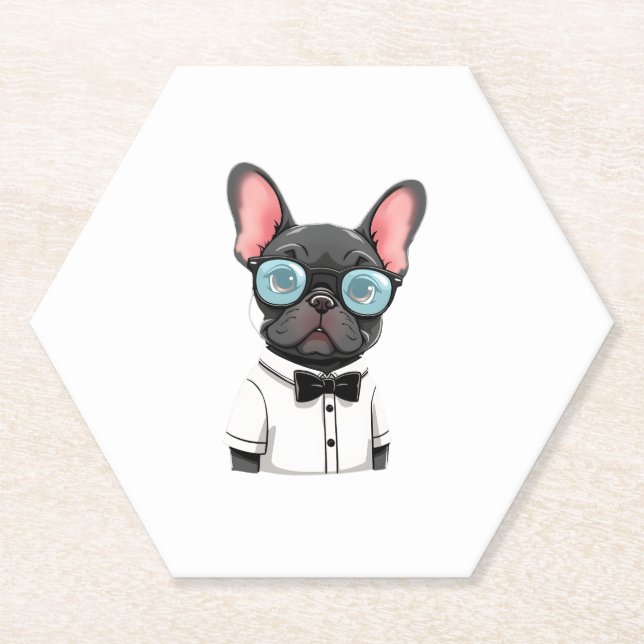 Frenchie The Gentlemen Copy (1) Paper Coaster (Front)