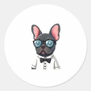 Frenchie The Gentlemen Copy (2) Classic Round Sticker