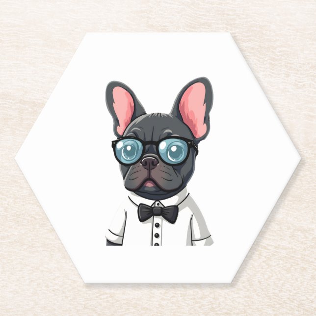 Frenchie The Gentlemen Copy (2) Paper Coaster (Front)