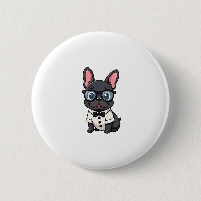 Frenchie The Gentlemen Copy (4) 6 Cm Round Badge (Front)