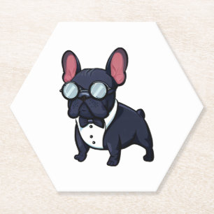 Frenchie The Gentlemen Paper Coaster