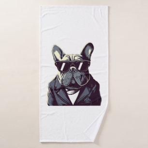 Frenchie The Party Man Bath Towel