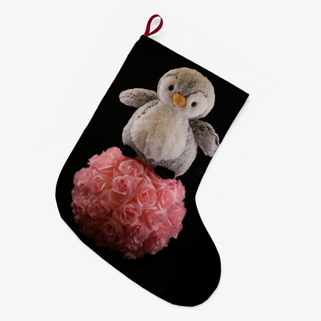 Frenchie the Penguin Stocking (Front (Hanging))