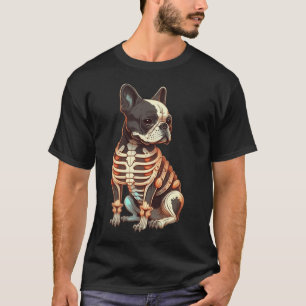 Frenchie the Skeleton French Bulldog T-Shirt