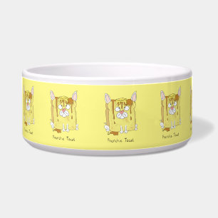 Frenchie Toast French Bulldog Dog Food Bowl