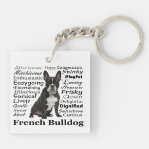 Frenchie Traits Keychain