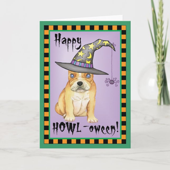 Frenchie Witch Card (Front)