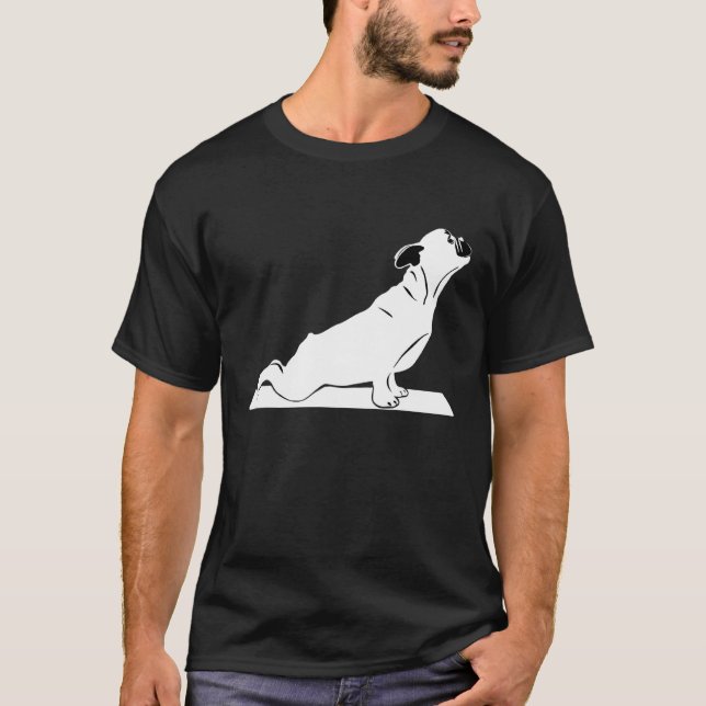 Frenchie Yoga Clothes Outfit Dog French Bulldog T-Shirt (Front)