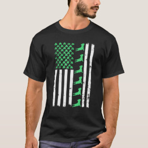 Frenchie Yoga St Patricks Day French Bulldog Ameri T-Shirt