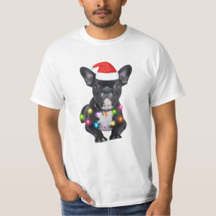 frenchies christmas gift for bulldog lovers T-Shirt