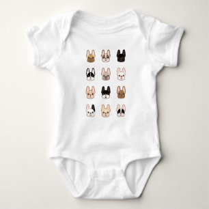 Frenchies Family Baby Bodysuit
