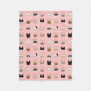 Frenchies Family Fleece Blanket