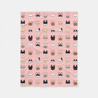Frenchies Family Fleece Blanket