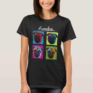 Frenchies French Bulldog Colourful Pop Dog Men T-Shirt