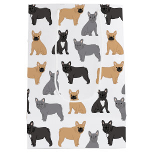 Frenchies French Bulldog - Pick Your Colour! Medium Gift Bag