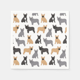 Frenchies French Bulldog - Pick Your Colour! Napkin