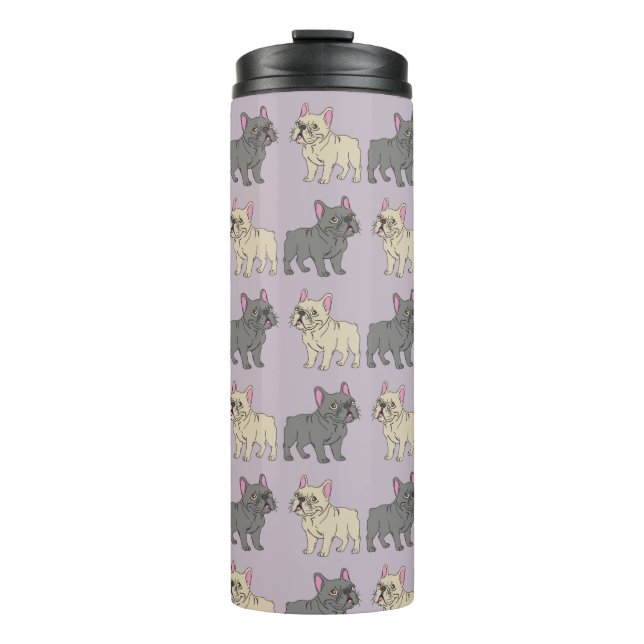 Frenchies, Purple Thermal Tumbler (Front)