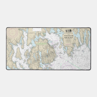 Frenchman and Blue Hill Bays and Approaches Chart Desk Mat