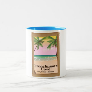 Frenchman's Cove Port Antonio, Jamaica Two-Tone Coffee Mug