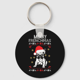 Frenchmas French Bulldog  Key Ring