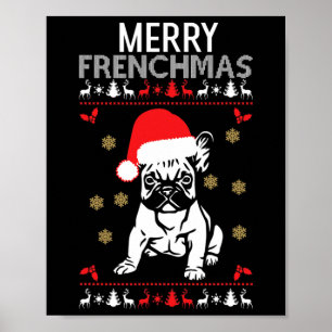 Frenchmas French Bulldog  Poster
