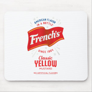 Frenchs Clic Yellow Mustard Label Foodie Costume _ Mouse Mat