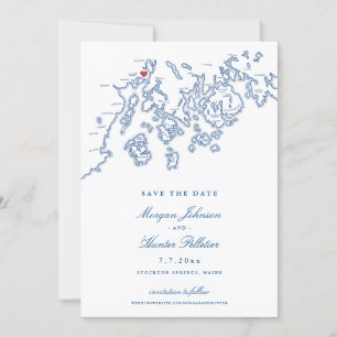 French's Point Stockton Springs Maine Wedding Save The Date