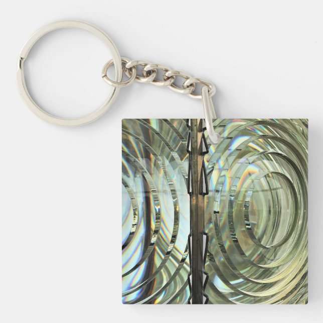 Frensel Lens, Cape Blanco Lighthouse, Oregon Coast Key Ring (Front)