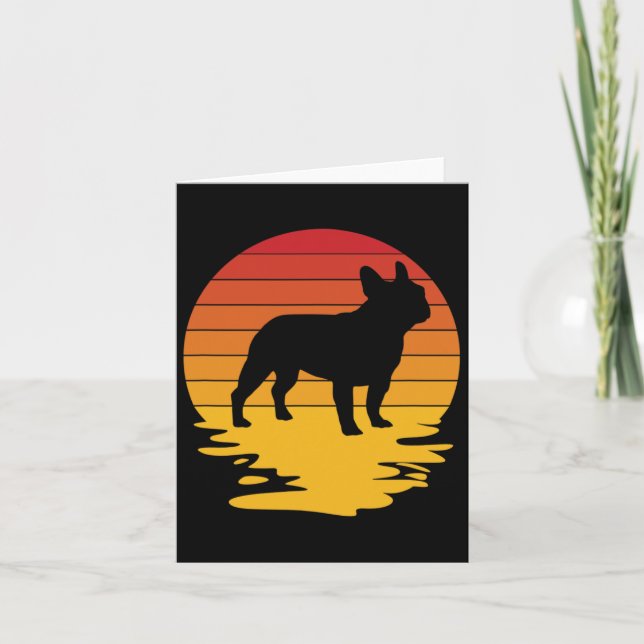 Frenshie Frensh Bulldog Frenchie French Puppy Dog  Card (Front)