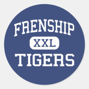 Frenship - Tigers - Junior - Wolfforth Texas Classic Round Sticker
