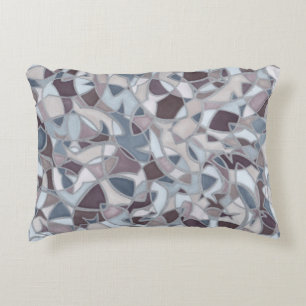 Frenzied Fish Abstract Art Accent Pillow