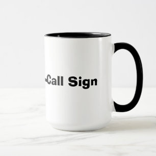 Frequency Line with Customise Call Sign Mug