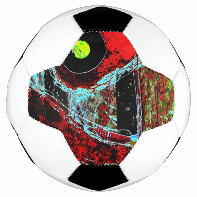 Frequency Serpent – Abstract Energy Compact Mirror Football (Front)