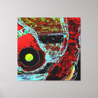 Frequency Serpent Abstract Stretched Canvas Print