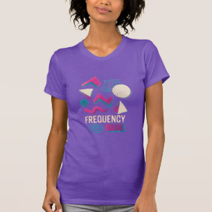 FREQUENCY – Vintage Synthwave Abstract Design T-Shirt