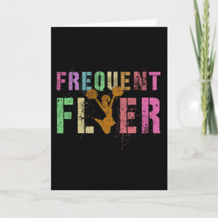 Frequent Flyer Club Cheerleading Team Cheerleader Card