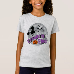 Frequent Flyer Halloween Witch Riding Broomstick T-Shirt