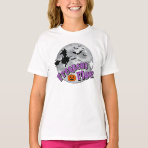 Frequent Flyer Halloween Witch Riding Broomstick  T-Shirt