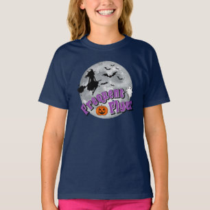 Frequent Flyer Halloween Witch Riding Broomstick T-Shirt