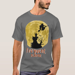 Frequent Flyer Witch Funny Halloween Witches on a T-Shirt