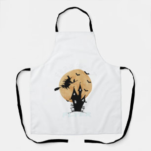 Frequent Flyer Witch Halloween T-Shirt Perfect Apron