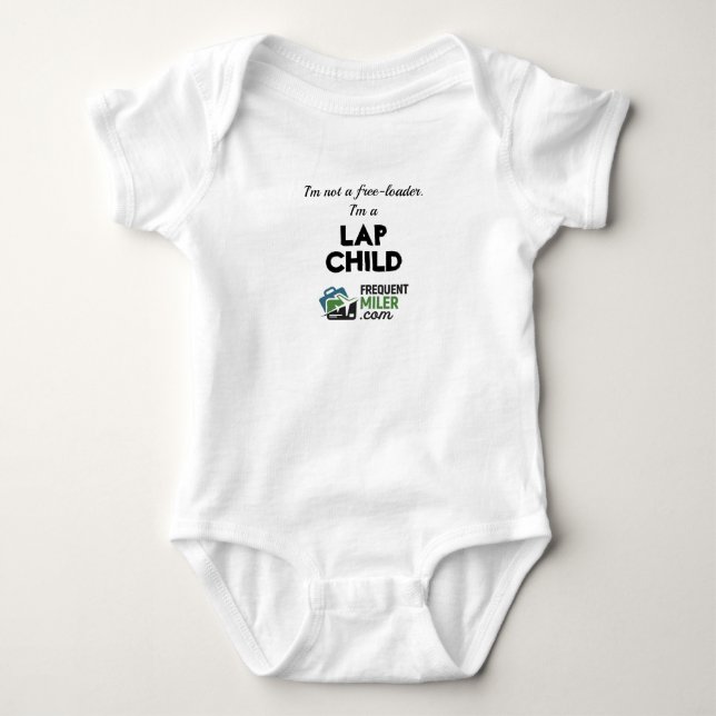 Frequent Miler One-sie Baby Bodysuit (Front)