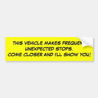 Frequent Stops Bumper Sticker