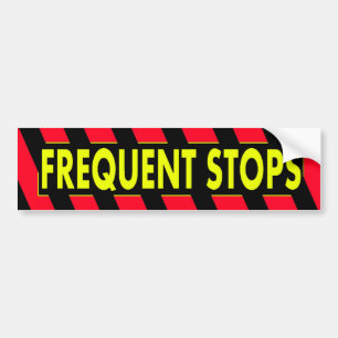 Frequent Stops Bumper Sticker
