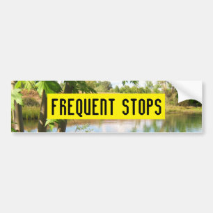 FREQUENT STOPS bumper sticker
