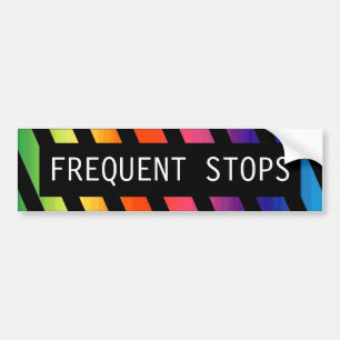Frequent Stops Bumper Sticker