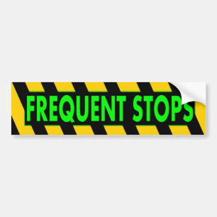 Frequent Stops Bumper Sticker